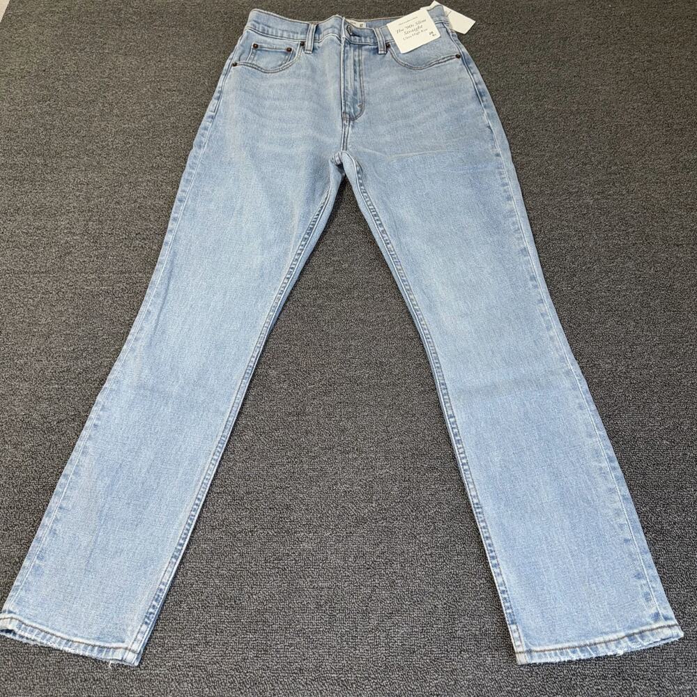 Abercrombie & Fitch Light Wash Straight Leg Jeans